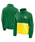 Фото #1 товара Women's Green Oregon Ducks Fleece Half-Zip Jacket