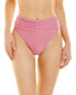 Фото #1 товара Sonya High Waist Ruched Brief Women's Pink 14