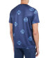 Фото #2 товара Men's Slim-Fit Abstract Floral Performance T-Shirt