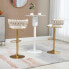 Barhocker FlowerDiana (2er Set) Beige / Gold - фото #5