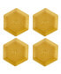 Фото #1 товара French Bees Set of 4 Embossed Honeycomb Dinner Plates