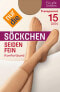 Фото #2 товара Söckchen seidenfein amber onesize 15 DEN, 1 St