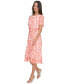ფოტო #3 პროდუქტის Petite Floral Godet-Sleeve A-Line Dress