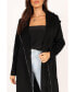 ფოტო #2 პროდუქტის Women's Mila Zip Front Long Coat