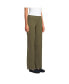 Women's Starfish Mid Rise Straight Leg Elastic Waist Pull On Pants