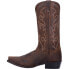 Фото #4 товара Dan Post Boots Renegade Distressed Embroidered Snip Toe Cowboy Mens Brown Dress