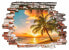 Фото #1 товара Wandtattoo - 3D Sonnenaufgang am Strand