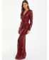 ფოტო #3 პროდუქტის Women's Sequin Evening Dress