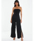 Фото #1 товара Women's Chain Strap Split Hem Palazzo Jumpsuit