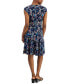 Фото #2 товара Платье женское Robbie Bee с цветочным принтом, модель "Tiered Fit & Flare"
