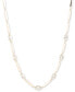 ფოტო #1 პროდუქტის Gold-Tone Bar & Crystal Collar Necklace, 16" + 3" extender