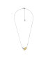 Фото #2 товара Two-Tone Sterling Silver Astor Link Pendant Necklace