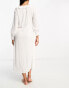 IIsla & Bird ruffle long sleeve beach summer dress in white