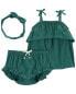 Фото #7 товара Baby 3-Piece Crinkle Jersey Outfit Set 6M