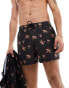 Фото #4 товара ASOS DESIGN co-ord swim shorts in short length in floral print