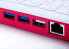 Фото #3 товара Raspberry Pi PI400 4GB German Red / White