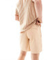 ONLY & SONS plisse pull on short in beige