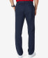 Men's Classic-Fit Stretch Solid Flat-Front Chino Deck Pants