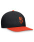 ფოტო #2 პროდუქტის Men's Black/Orange San Francisco Giants Evergreen Two-Tone Snapback Hat