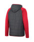 ფოტო #4 პროდუქტის Men's Charcoal, Scarlet Nebraska Huskers Good On You Raglan Full-Zip Jacket