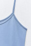 Polyamide top with thin straps