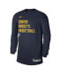 Фото #2 товара Men's and Women's Navy Denver Nuggets 2023 Legend On-Court Practice long sleeve