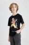 Erkek Çocuk T-shirt C0381a8/bk81 Black