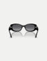 Фото #2 товара Vogue eyewear vo5525s rectangle polarised sunglasses in black with grey lens