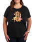 Фото #1 товара Trendy Plus Size Spongebob New Year Graphic T-shirt