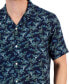 Men's Floral-Print Camp Shirt, Created for Macy's