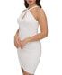 Фото #3 товара Women's Keyhole-Neck Bodycon Dress