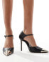 ALDO Mysha toe cap heeled shoes in black leather