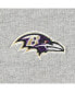 Фото #5 товара Men's Heather Gray Baltimore Ravens Big and Tall Fleece Raglan Full-Zip Hoodie Jacket