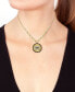 Фото #2 товара EFFY Collection eFFY® White Diamond (7/8 ct. t.w.) and Black Diamond (1/20 ct. t.w.) Evil Eye 18" Pendant Necklace in 14k Gold