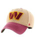 Фото #3 товара 47 Brand Men's Khaki/Burgundy Washington Commanders Dusted Sedgwick MVP Adjustable Hat