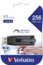 Фото #10 товара Verbatim V3 - USB 3.0 Drive 256 GB - Black - 256 GB - USB Type-A - 3.2 Gen 1 (3.1 Gen 1) - Slide - 10 g - Black