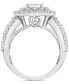 ფოტო #4 პროდუქტის Diamond Double-Halo Engagement Ring (3 ct. t.w.) in 14k White Gold
