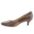 Фото #4 товара Trotters Kiera T1805-117 Womens Brown Leather Slip On Pumps Heels Shoes 7.5