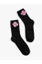 Фото #11 товара Basic Çiçekli Soket Çorap Işleme Detaylı
