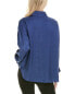 Фото #2 товара Stateside Satin Oversized Shirt Women's Blue Xs