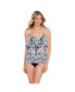 Фото #1 товара Women's ShapeSolver Mastectomy Single Tier Tankini Swimsuit Top