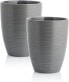 Фото #1 товара MELOX - Set of 4 Espresso Cups Tornado-Line Porcelain Grey Matt - 4 x 90 ml for Coffee, Espresso & Macchiato - Mocha Cups Thick-Walled (without Handle) - Coffee Cups Coffee Cup Italian Design