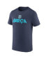 Фото #2 товара Men's Navy Barcelona Mercurial Sleeve T-shirt