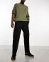 Фото #1 товара Cotton On relaxed cargo trousers in herringbone black