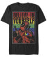 Фото #1 товара Men's Believe Rainbow Short Sleeve Crew T-shirt