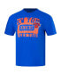 ფოტო #2 პროდუქტის Men's Royal New York Knicks Made To Play Drop Shoulder T-Shirt