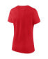 Women's Red, Gray St. Louis Cardinals Script T-shirt and Shorts Combo Set