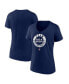 ფოტო #1 პროდუქტის Women's Navy Team USA V-Neck T-shirt