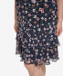 Фото #3 товара Plus Size Floral-Print Ruffled A-Line Dress