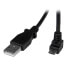 Фото #2 товара StarTech.com 2m Micro USB Cable - A to Down Angle Micro B - 2 m - USB A - Micro-USB B - USB 2.0 - 480 Mbit/s - Black